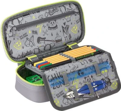 Coocazoo Etuibox PencilDenzel MeshFlash Neongreen 4 Coocazoo Etuibox PencilDenzel MeshFlash Neongreen – Bild 2