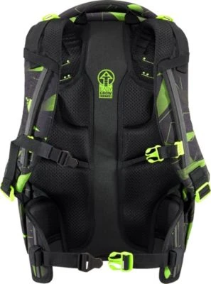 Coocazoo Schulrucksack JOKER Lime Flash (2023) 4 Coocazoo Schulrucksack JOKER Lime Flash (2023) – Bild 2