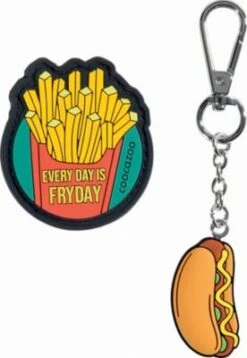 Coocazoo Rucksackhänger COLOUR-UP Fast Food, 2-tlg.